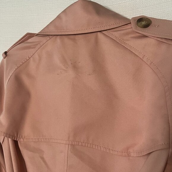 Coach womens Pink trench coat lined Excellent Condition XXS - 0315 - Picture 7 of 9